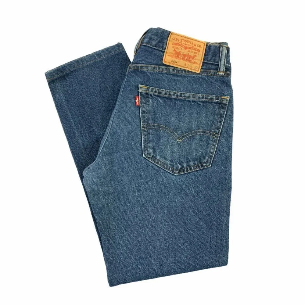 Levi's 505 Men's Dark Wash Denim Jeans‎
